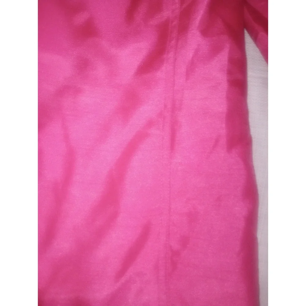 Susan Graver Hot Pink Metallic Small Blazer Clasp Close Polyester - Picture 3 of 7